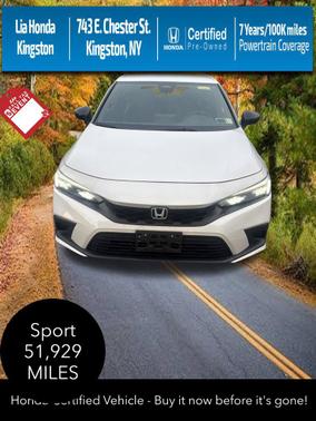 Platinum White Pearl 2023 Honda Civic Sport