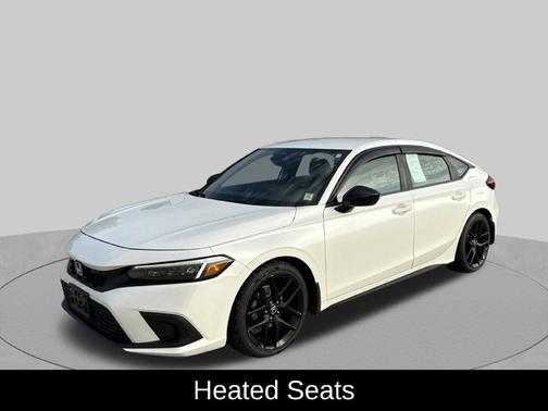 Platinum White Pearl 2023 Honda Civic Sport