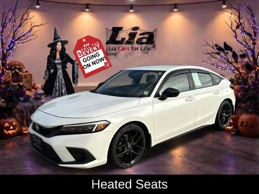 Platinum White Pearl 2023 Honda Civic Sport