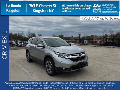 Lunar Silver Metallic 2019 Honda CR-V EX-L