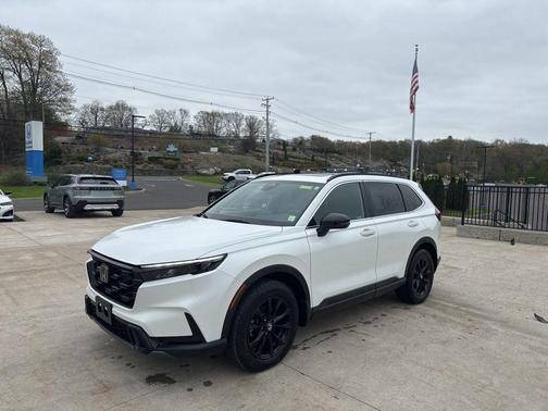 Platinum White Pearl 2023 Honda CR-V Hybrid Sport AWD