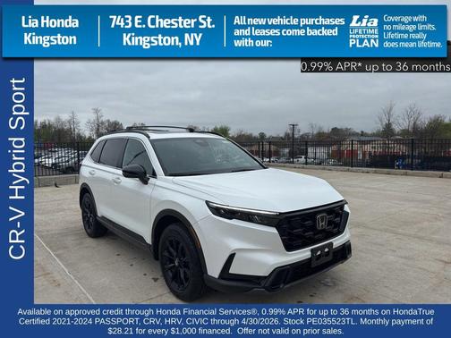 Platinum White Pearl 2023 Honda CR-V Hybrid Sport AWD