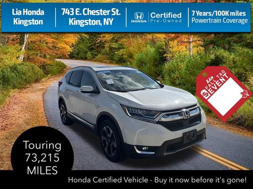White Diamond Pearl 2018 Honda CR-V Touring
