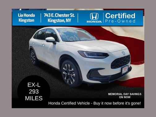 Platinum White Pearl 2026 Honda HR-V EX-L