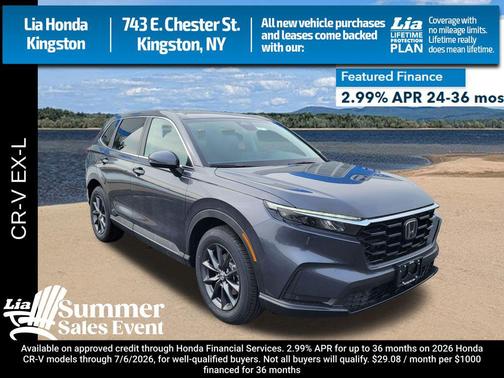 Meteorite Gray Metallic 2026 Honda CR-V EX-L AWD