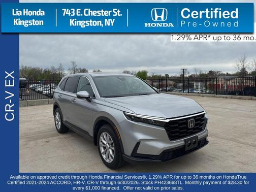 Lunar Silver Metallic 2023 Honda CR-V EX