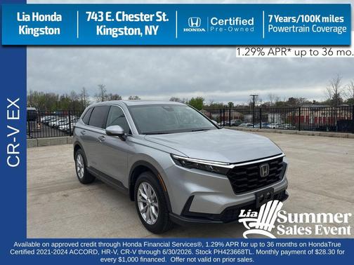 Lunar Silver Metallic 2023 Honda CR-V EX