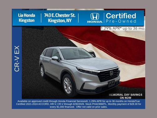 Lunar Silver Metallic 2023 Honda CR-V EX