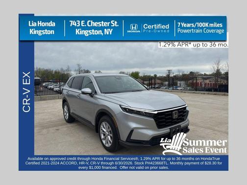 Lunar Silver Metallic 2023 Honda CR-V EX