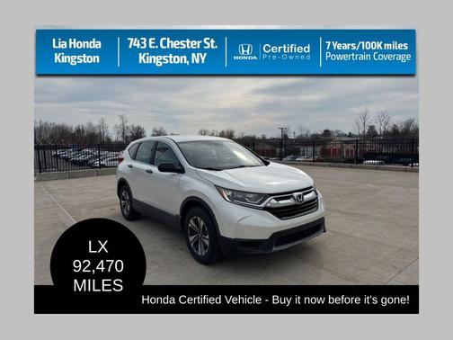 White Diamond Pearl 2018 Honda CR-V LX