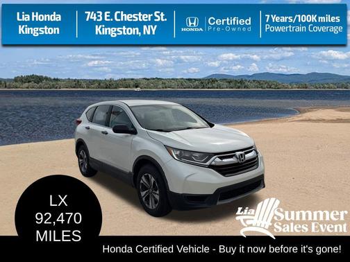 White Diamond Pearl 2018 Honda CR-V LX
