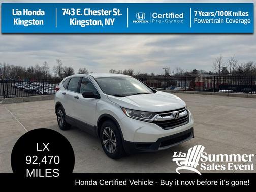 White Diamond Pearl 2018 Honda CR-V LX