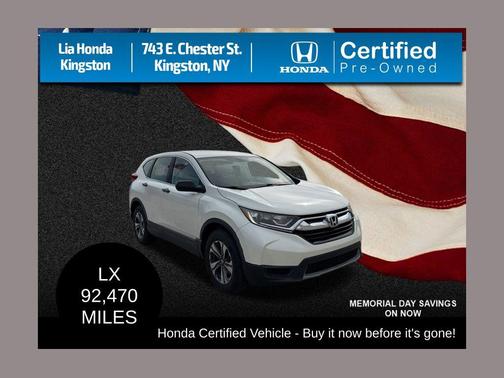 White Diamond Pearl 2018 Honda CR-V LX