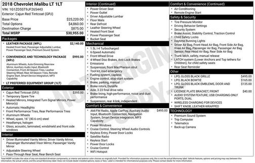 2018 Chevrolet Malibu LT