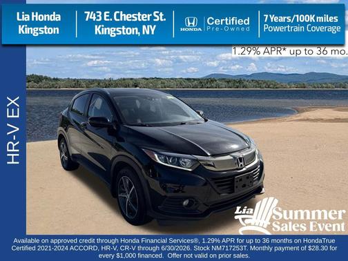 Crystal Black Pearl 2022 Honda HR-V EX