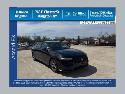 Canyon River Blue Metallic 2023 Honda Accord EX