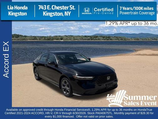 Canyon River Blue Metallic 2023 Honda Accord EX