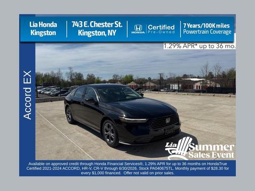 Canyon River Blue Metallic 2023 Honda Accord EX