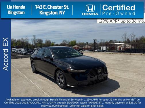 Canyon River Blue Metallic 2023 Honda Accord EX