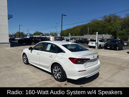 Platinum White Pearl 2023 Honda Civic LX