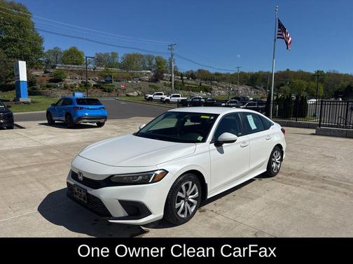 Platinum White Pearl 2023 Honda Civic LX