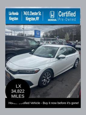 Platinum White Pearl 2023 Honda Civic LX