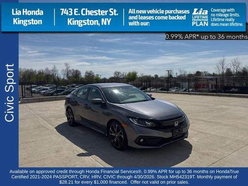 Modern Steel Metallic 2021 Honda Civic Sport
