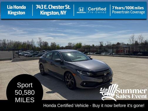 Modern Steel Metallic 2021 Honda Civic Sport