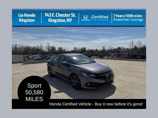 Modern Steel Metallic 2021 Honda Civic Sport