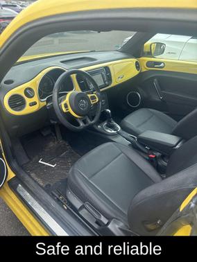 Yellow Rush/Black Roof 2014 Volkswagen Beetle 2.5L