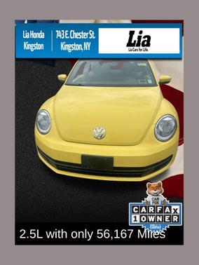 Yellow Rush/Black Roof 2014 Volkswagen Beetle 2.5L