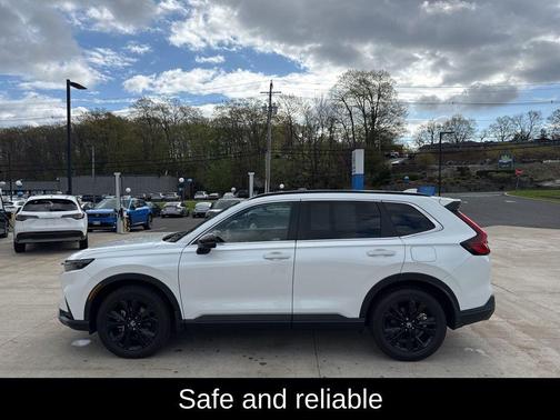 Platinum White Pearl 2023 Honda CR-V Hybrid Sport Touring AWD