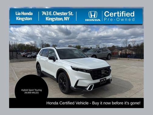 Platinum White Pearl 2023 Honda CR-V Hybrid Sport Touring AWD