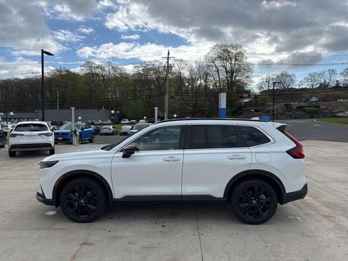 Platinum White Pearl 2023 Honda CR-V Hybrid Sport Touring AWD