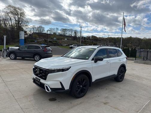 Platinum White Pearl 2023 Honda CR-V Hybrid Sport Touring AWD