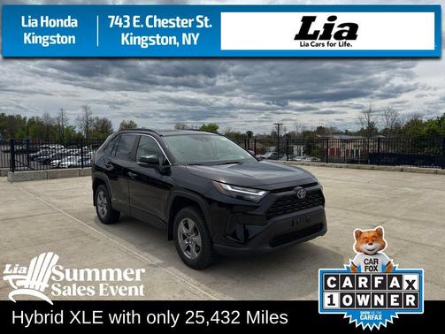Midnight Black Metallic 2022 Toyota RAV4 Hybrid XLE
