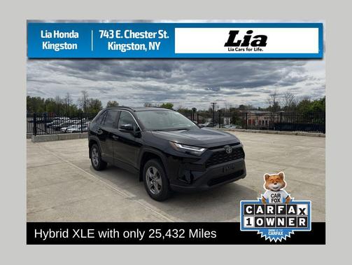 Midnight Black Metallic 2022 Toyota RAV4 Hybrid XLE