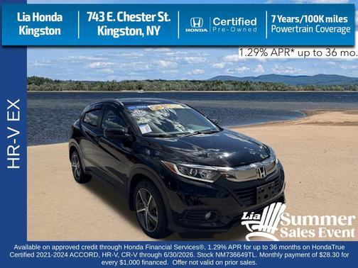 Crystal Black Pearl 2022 Honda HR-V EX
