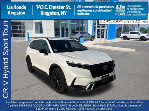 Platinum White Pearl 2023 Honda CR-V Hybrid Sport Touring AWD