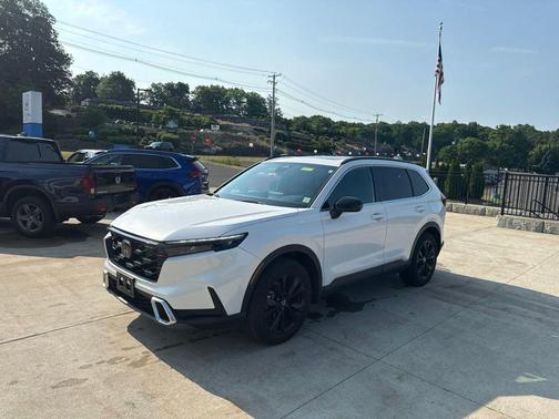 Platinum White Pearl 2023 Honda CR-V Hybrid Sport Touring AWD