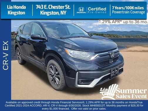 Crystal Black Pearl 2021 Honda CR-V AWD EX