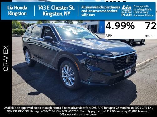 Crystal Black Pearl 2026 Honda CR-V EX AWD