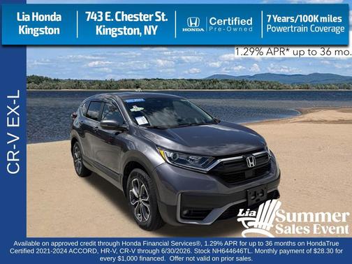 Modern Steel Metallic 2022 Honda CR-V AWD EX-L