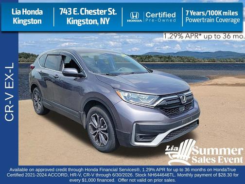 Modern Steel Metallic 2022 Honda CR-V AWD EX-L