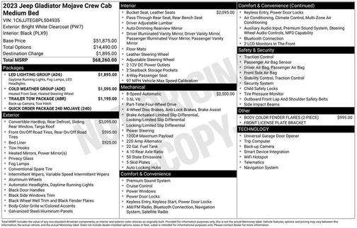 2023 Jeep Gladiator Mojave 4x4