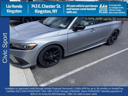 Lunar Silver Metallic 2023 Honda Civic Sport