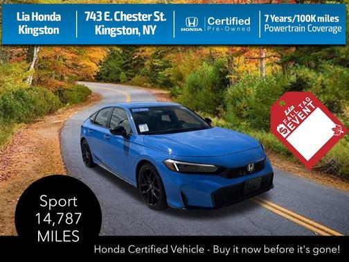 Boost Blue Pearl 2025 Honda Civic Sport