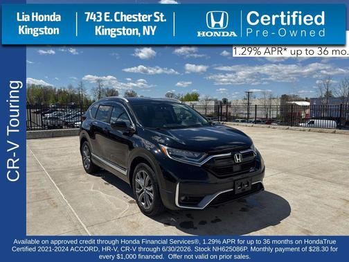 Crystal Black Pearl 2022 Honda CR-V AWD Touring