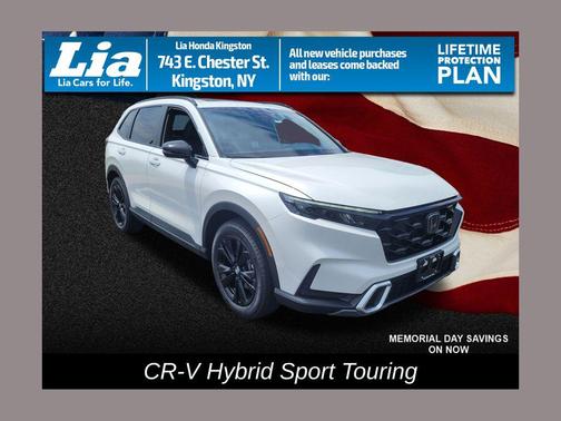 Platinum White Pearl 2026 Honda CR-V Hybrid Sport Touring AWD
