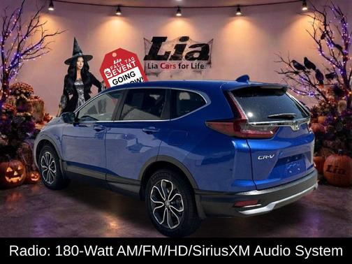 Aegean Blue Metallic 2021 Honda CR-V AWD EX-L